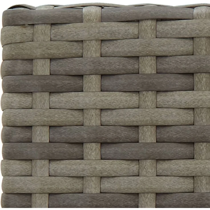 vidaXL 5-tlg. Gartenbar-Set Grau Poly Rattan 3187655 – Bild 7