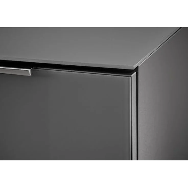Stella Trading Kommode SANTORIN Anthrazit mit Glasfront, 90 x 99 x 40 cm (B/H/T), Holzwerkstoff – Bild 4