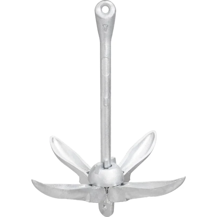 vidaXL Klappanker mit Seil Silbern 1,5 kg Temperguss 94284 – Bild 5