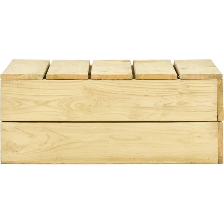 Gartentisch, Balkontisch, Esstisch 75 x 75 x 31 cm Kiefernholz Imprägniert – Bild 2