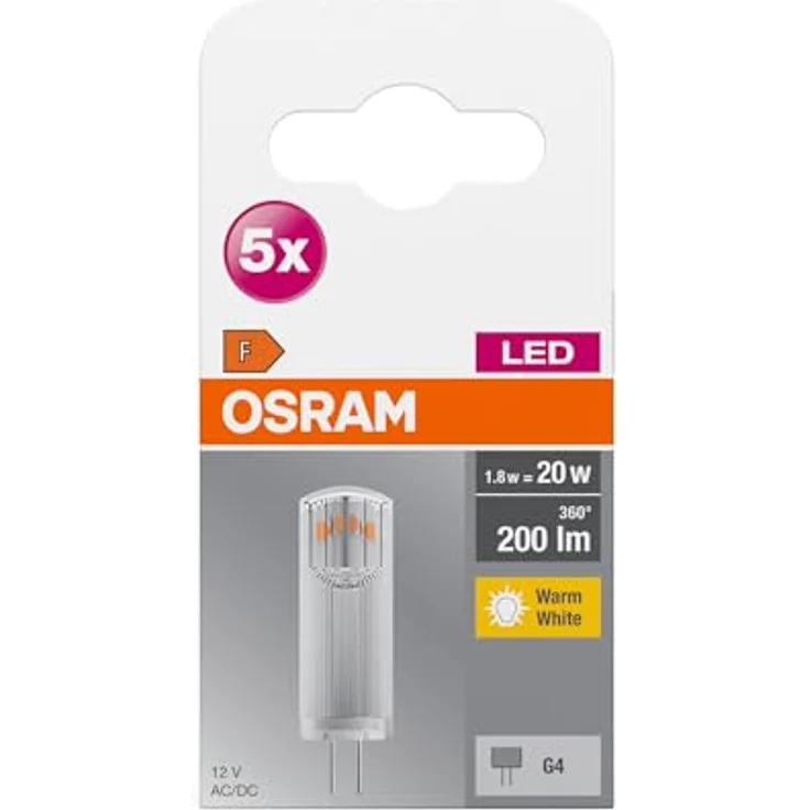 OSRAM Base PIN LED-Stiftsockel G4, 1,8W, 200lm, 5er Pack – Bild 7