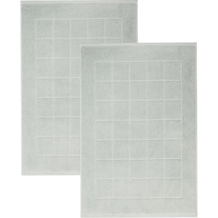 Betz Badematte 2 Stück Badvorleger Berlin Größe 50x70 cm Qualität 650 g/m², Baumwolle, beidseitig nutzbar, Baumwolle, Badematte Badteppich Duschvorlage