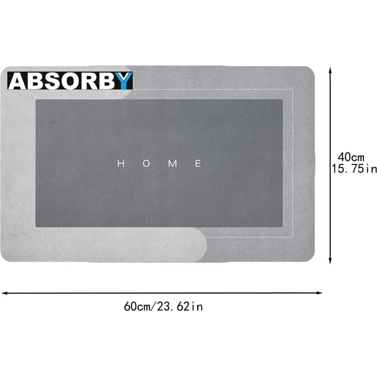 MAVURA Duschmatte ABSORBY Super absorbierende Badematte Bodenmatte Duschvorleger, Badvorleger Badezimmer Badteppich Duschvorlage rutschfest – Bild 7