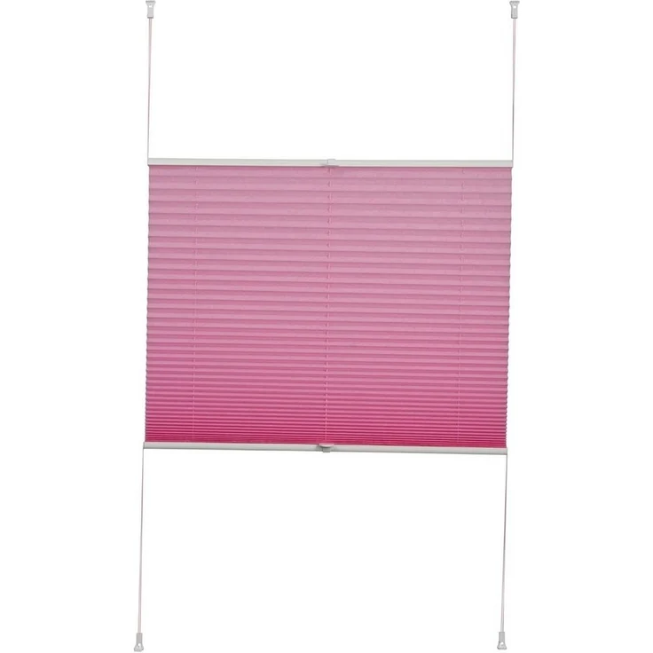 Khome K-home Klemmfix-Plissee, Polyester, Pink, 45x130 cm – Bild 3