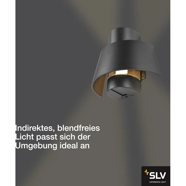 SLV PHOTONI, Wandaufbauleuchte, konisch, 1x max. 13W, E27, schwarz - Aufbaustrahler – Bild 3