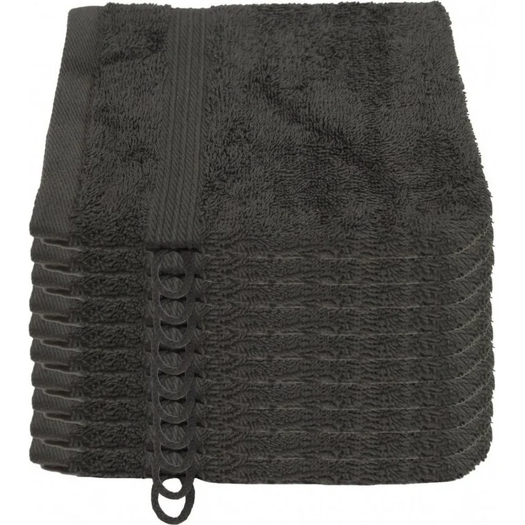 Julie Julsen Waschhandschuh 10-Waschhandschuh-Grau-Waschhandschuh 15 x 21 cm (10-tlg) – Bild 3