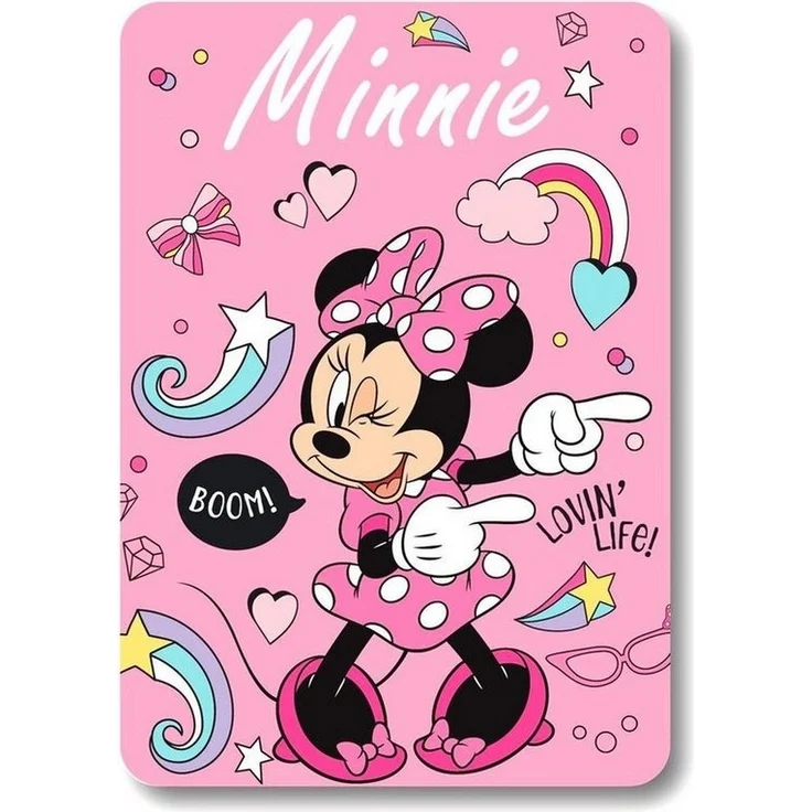 Disney Minnie Maus Kuscheldecke für Kinder 140 x 100 cm für extra Komfort – Bild 1