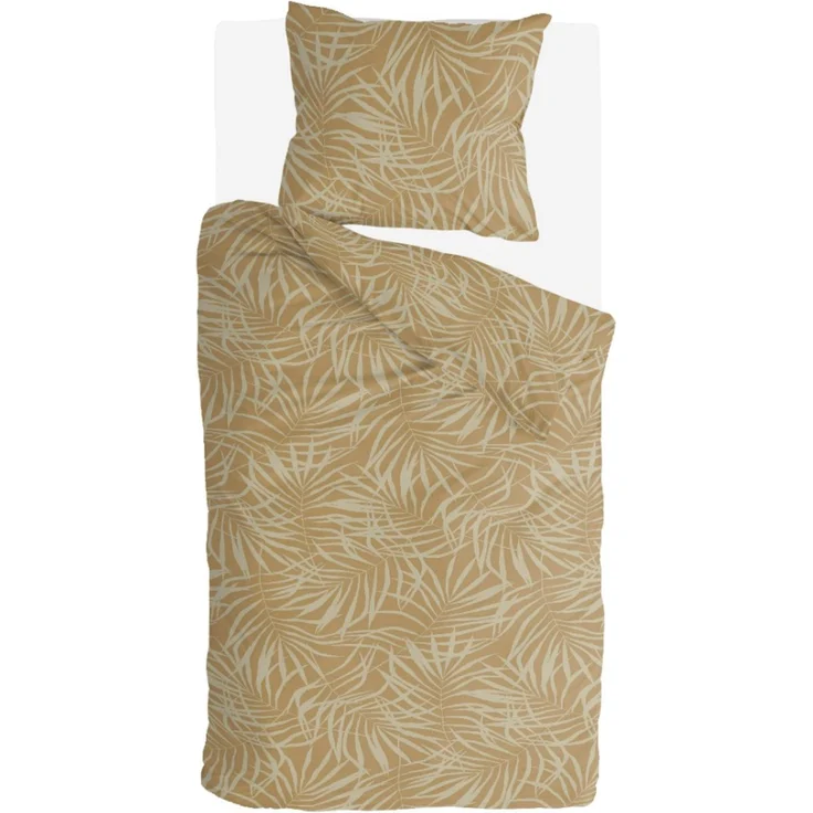 Bettwäsche-Set (135x200cm) - Byrklund Sunny Palms Yellow – Bild 1