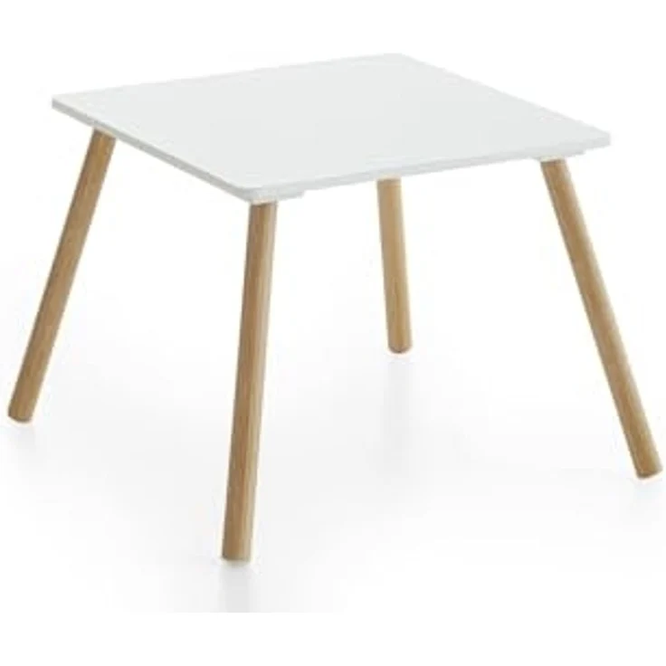 Kindermöbel 3er Set (B/H/T: 55x43x55 cm) in Weiß und Pinie Nachbildung – Bild 7