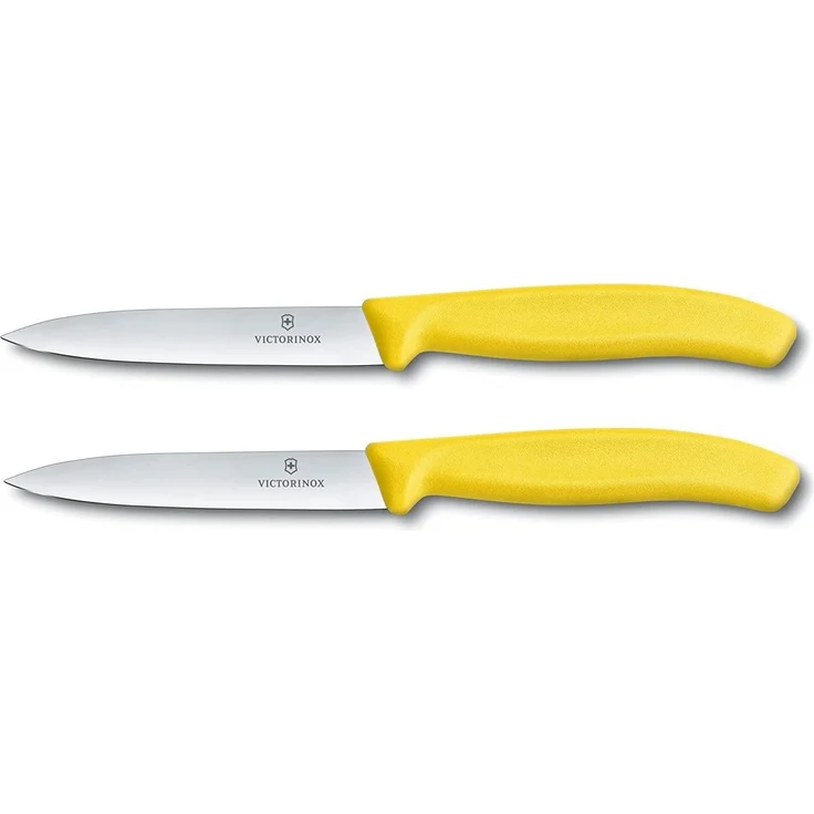 Victorinox | Swiss Classic Gemüsemesser Set | 10 cm Wellenschliff | perfekt für Tomaten | 5er Set | Weiß | ideal für präzises Schneiden und Schälen – Bild 2