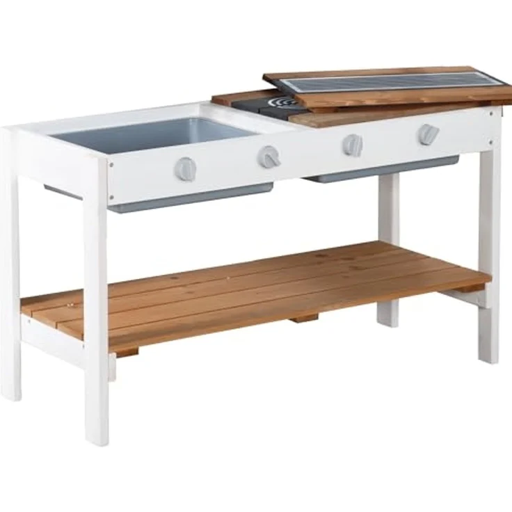 roba Spielhaus-Küche - Erweiterung mit BBQ-Grillfläche & Spielwannen - Mehrfarbig – Bild 1