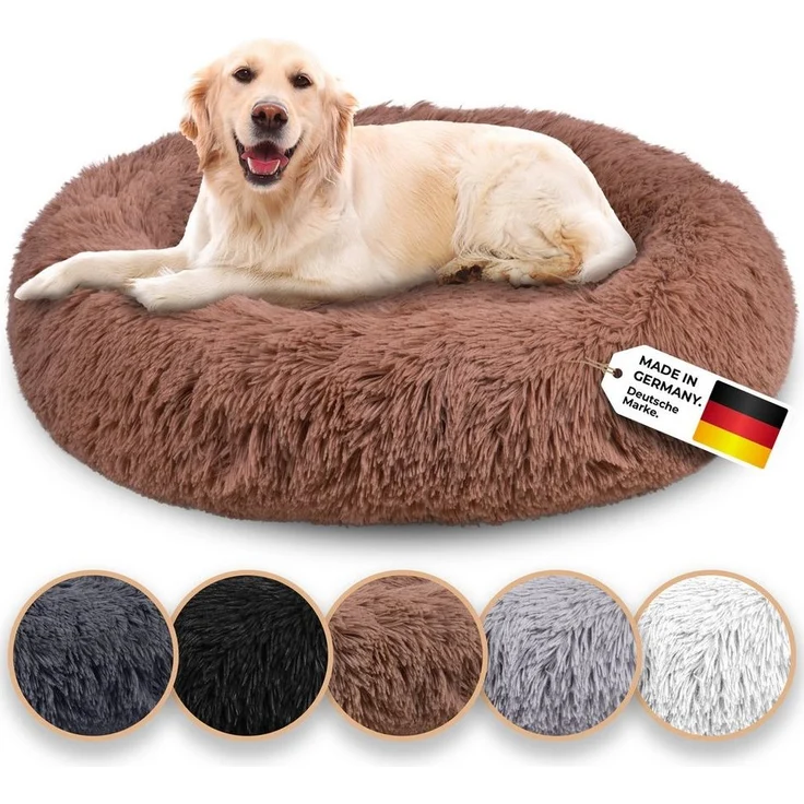 Belune Tierbett Kuschelweiches Hundebett mit Bezug - Original Belune - Made in Germany, vegane Materialien, waschbarer Bezug, verschiedene Größen und Farben, extra gemütlich – Bild 1