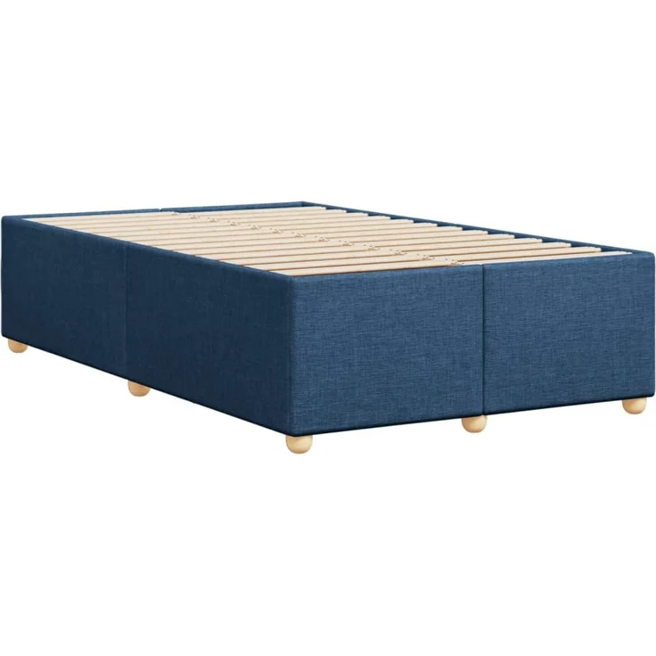 vidaXL Bettgestell ohne Matratze Blau 120x200 cm Stoff 3284728 – Bild 6