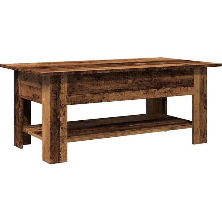 vidaXL Couchtisch Altholz-Optik 102x55x42 cm Holzwerkstoff 856796 – Bild 1