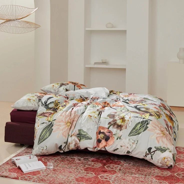 Essenza Bettwäsche Filou Grey Satin 200 x 200 + 2x 80 x 80 cm – Bild 6