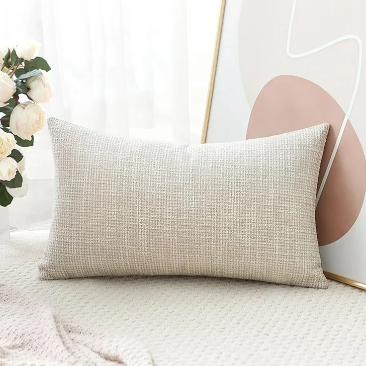 ABC Kissenbezug, beige, Polyester / Baumwolle, 50 x 30 x 30 cm – Bild 3