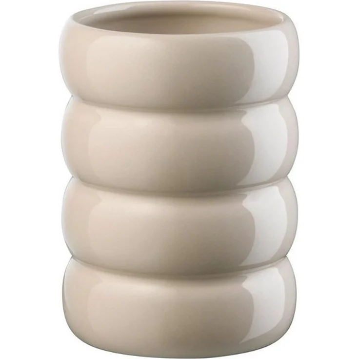 ASA SELECTION Tischvase Vase LOOPY, Beige, Ø 10 x H 16 cm, (1 St), Steingut – Bild 2