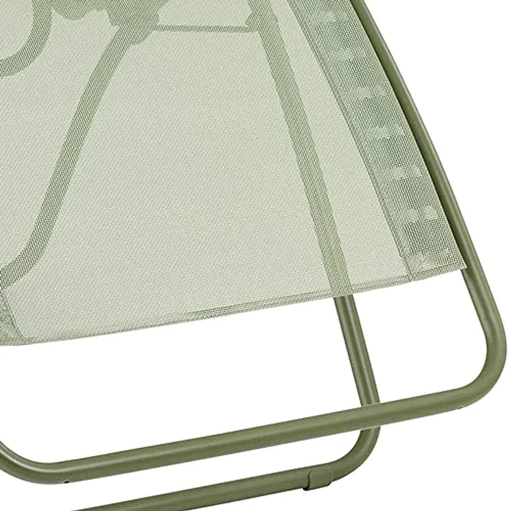 Lafuma Gartenliege R CLIP, Moosgrün, Stahlgestell, Batyline Iso, Kopfstütze, Verstellbar – Bild 10