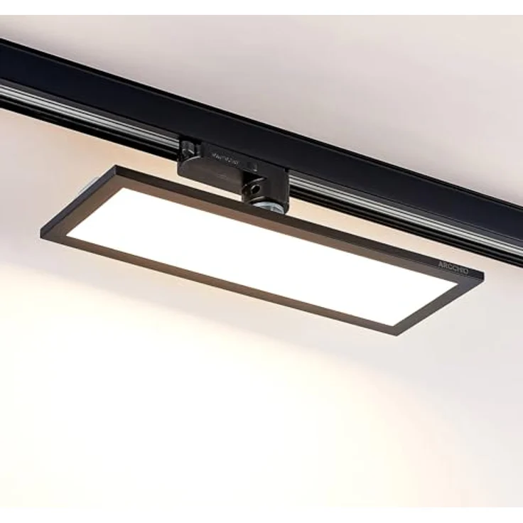 Arcchio LED Stromschienenstrahler Hairis, 1-flammig in Schwarz, energiesparende Arbeitszimmerleuchte mit hochwertigem Leuchtmittel – Bild 2