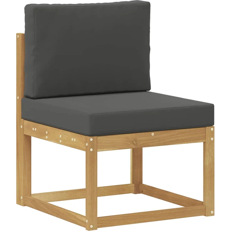 vidaXL Outdoor-Sofagarnitur 6 pcs Weiß und Anthrazit Polyester 3388011 – Bild 3