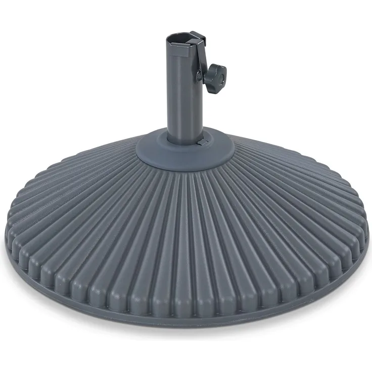LECO Kunststoff-Schirmständer für Sonnenschirme, Polypropylen Anthrazit/Schwarz, Ø 59 cm
