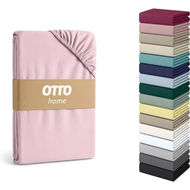 OTTO home Spannbettlaken Physalis Topper COMFORT, 100% Baumwolle, 150 g/m², Jersey, Gummizug: rundum, (2 Stück), Baumwolle, Matratzen bis 10 cm Höhe, Bettlaken, Spannbetttuch, Laken – Bild 4