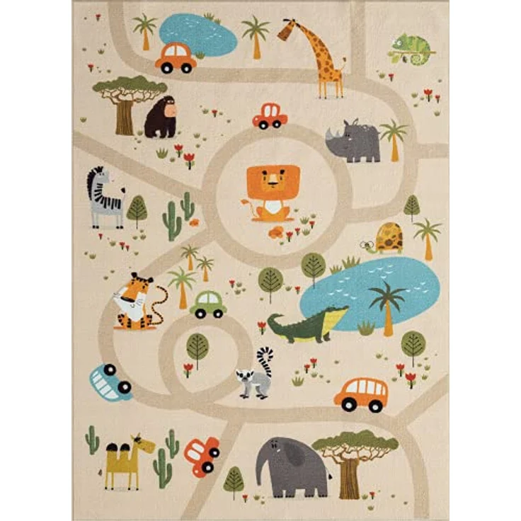 the carpet Teppich Happy Life round, rund, Höhe: 4 mm, Life Kinderzimmer Teppich Spielteppich pflegeleicht – Bild 5