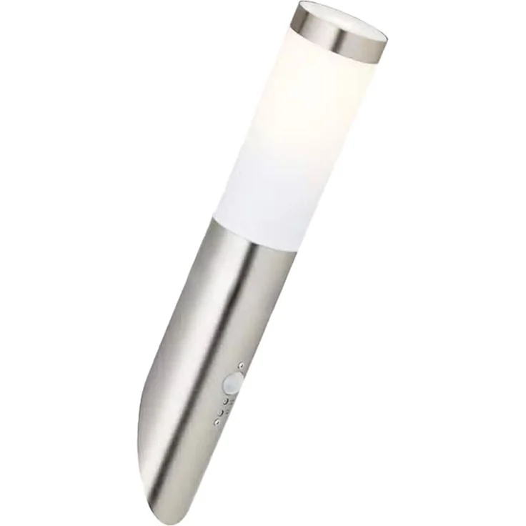RGB LED Wandlampe, Edelstahl, Bewegungsmelder, H 40 cm – Bild 1