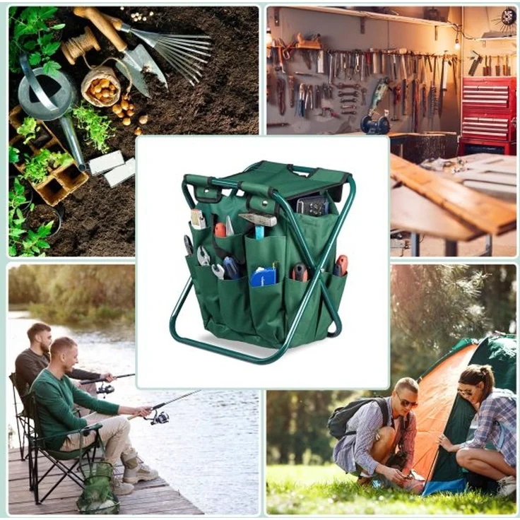 Relaxdays Gartenwerkzeug Hocker klappbar – Bild 3