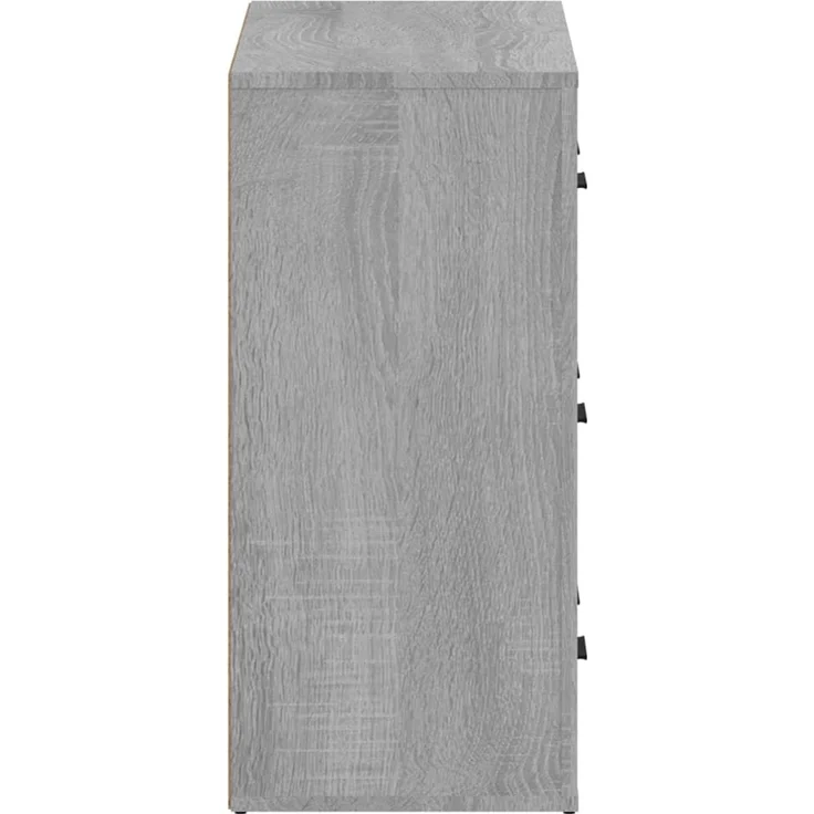 2 Stk. Sideboards, Kommoden Grau Sonoma Holzwerkstoff – Bild 7