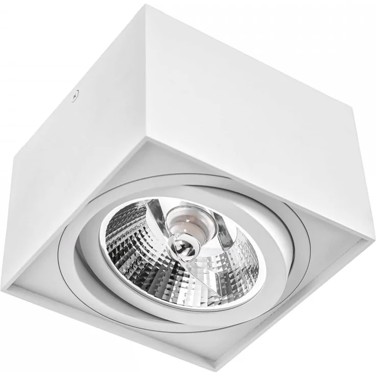 Deckenspots weiß D-145mm AR111 GU10 schwenkbar IP20 quadratisch – Bild 1