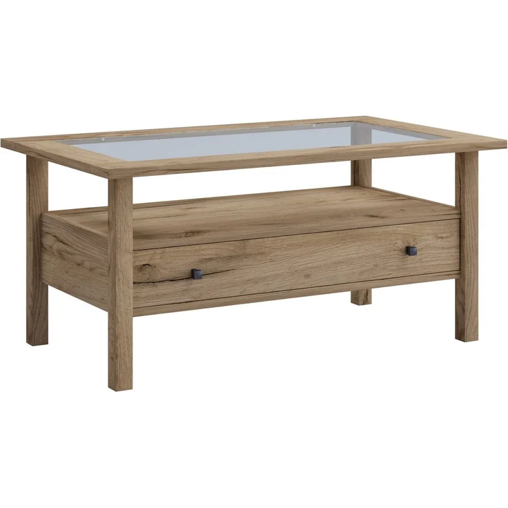 VCM Beistelltisch & Couchtisch Lingis 919077 Honig-Eiche H. 42 x B. 90 x T. 54 cm – Bild 3
