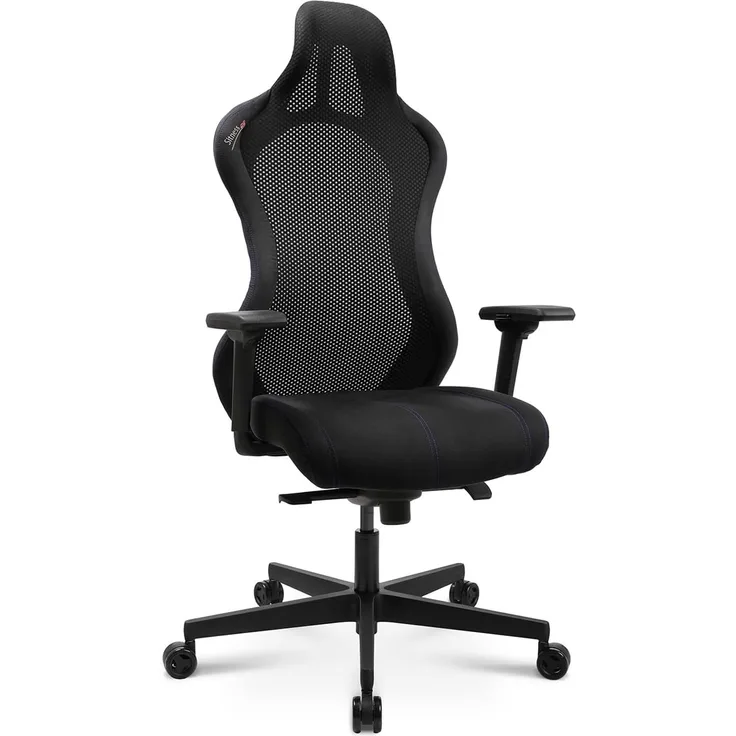 Topstar Bürostuhl Gamingstuhl Sitness RS Sport Plus Mikrofaser inkl. Armlehnen schwarz
