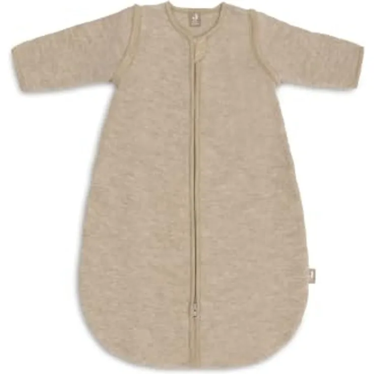 Jollein Schlafsack Baby Wolle - 70 cm - 2.0 bis 2.5 TOG - 100% Merinowolle - Abnehmbare Ärmel - Temperaturregulierend - Oeko-Tex Zertifiziert - Natural