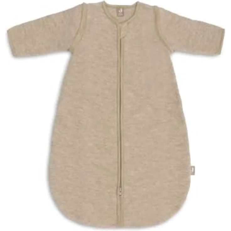 Jollein Schlafsack Baby Wolle - 70 cm - 2.0 bis 2.5 TOG - 100% Merinowolle - Abnehmbare Ärmel - Temperaturregulierend - Oeko-Tex Zertifiziert - Natural – Bild 1