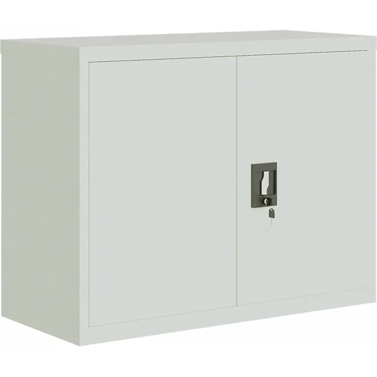 vidaXL Aktenschrank Hellgrau 90x40x70 cm Stahl 339721