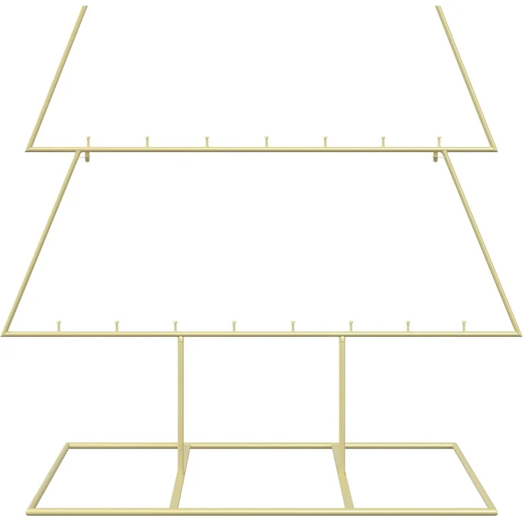 vidaXL Metall Weihnachtsbaum KUOPIO 180 cm Stahl Gold 42053820 – Bild 6