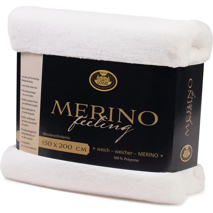 Wohndecke Merino Wendewohndecke, Gözze, kuschelig weich – Bild 3