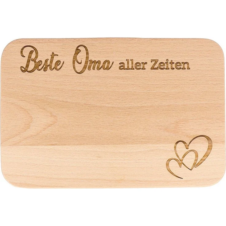 Spruchreif® Frühstücksbrett · Frühstücksbrettchen aus Holz mit Gravur · Geschenk für Großeltern – Bild 1