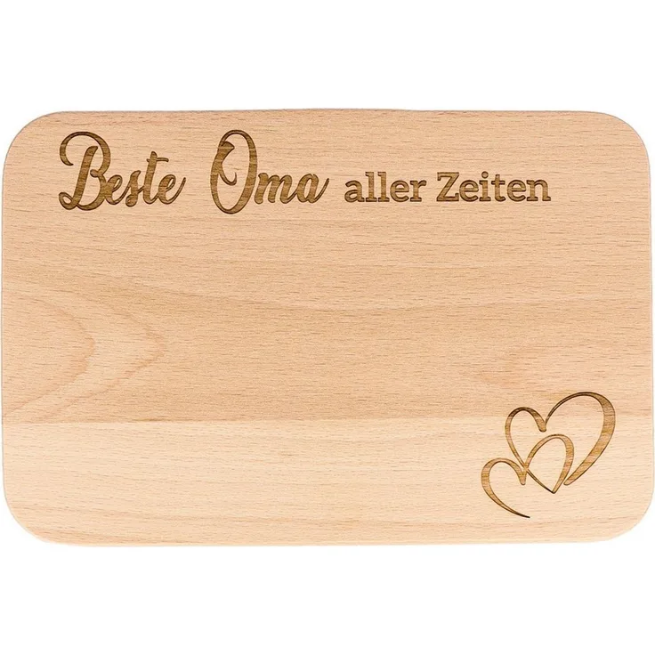 Spruchreif® Frühstücksbrett · Frühstücksbrettchen aus Holz mit Gravur · Geschenk für Großeltern