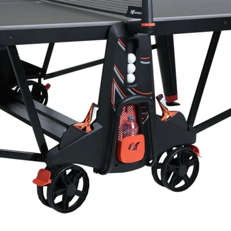 Cornilleau Outdoor Tischtennisplatte 700X, robuste Melaminharz-Oberfläche, DSI-Verriegelungsmechanismus, verstellbare Füße und integrierte Ablagen – Bild 5