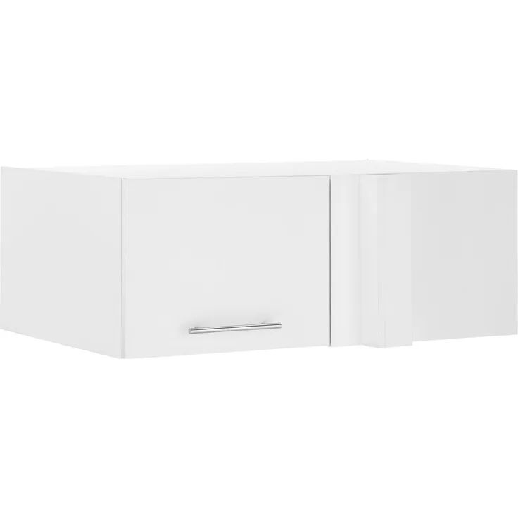 XORA 'PRIMUS' Aufsatz Eckschrank Küchenschrank, Holznachbildung Weiß, 100 x 38 x 68 cm, 1 Drehtür