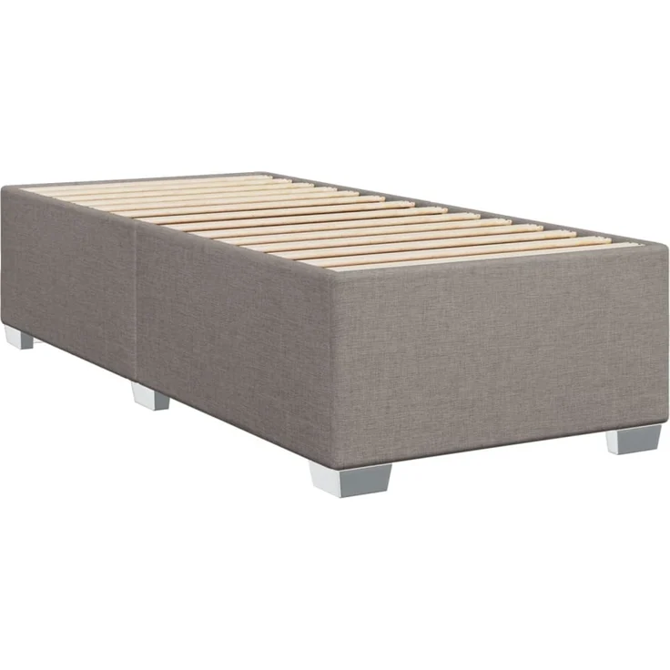 vidaXL Bettgestell ohne Matratze Taupe 80x200 cm Stoff 3284433 – Bild 2