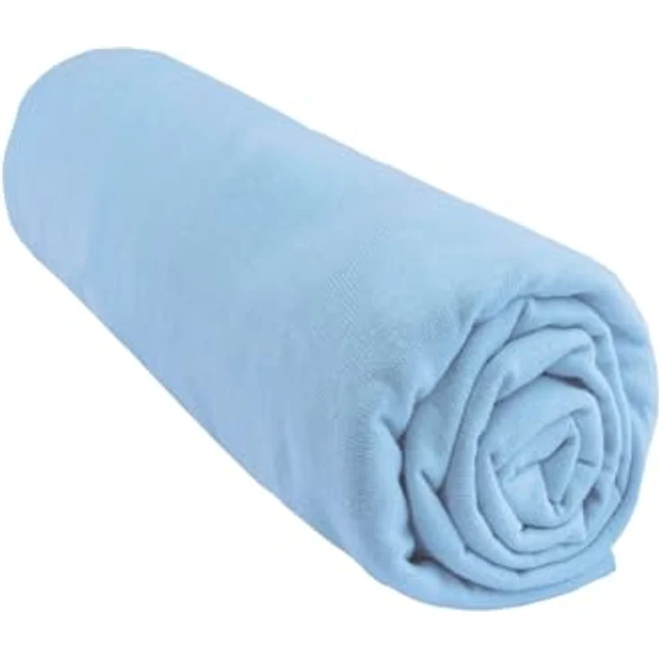 Spannbettlaken, Baumwolle, für Kinderbett, Babybett, 40x80 cm, dehnbar auf 40x90 cm, Himmelblau, 3 Stück – Bild 7