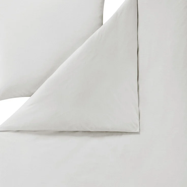 Estella Bettwäsche Takoma 6873 820 Silber Mako Interlock Jersey 155 x 220 + 80 x 80 cm – Bild 5