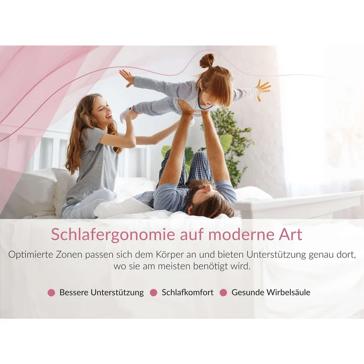 Schaummatratze mit abnehmbarer Abdeckung, Höhe 22 cm, Kaltschaum Matratze H2, Antiallergischer Bezug, Visco Schaum - 200 x 200 cm - DIVO - LUX – Bild 8