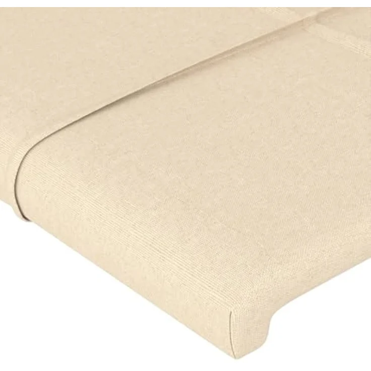 vidaXL Kopfteil Creme 180x5x118/128 cm Stoff (Art-Nr 3116351) – Bild 4