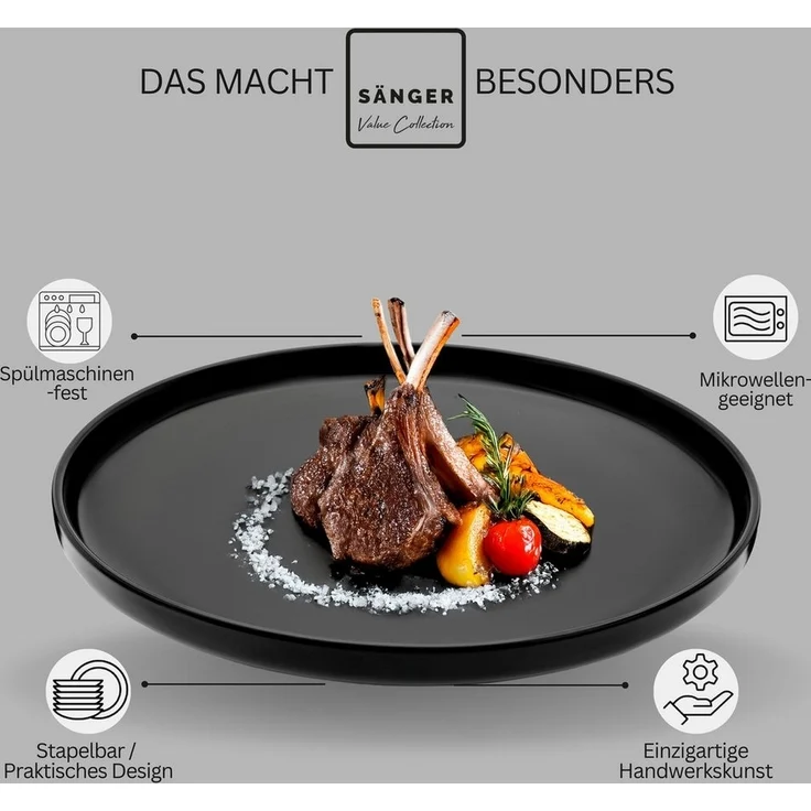 SÄNGER Speiseteller Set Madeira 6 teilig – Bild 3