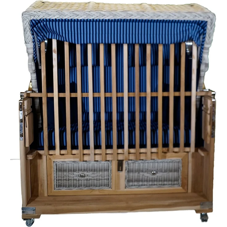 Strandkorb-King Schutzgitter Teak für 2½ Sitzer 135cm – Bild 3