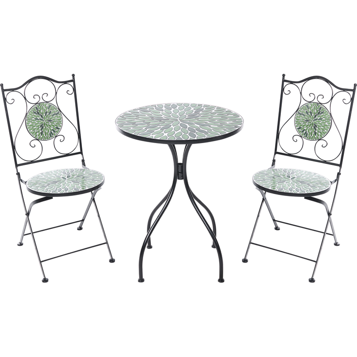 Bistro Set CIVATE Metall Schwarz – Bild 4